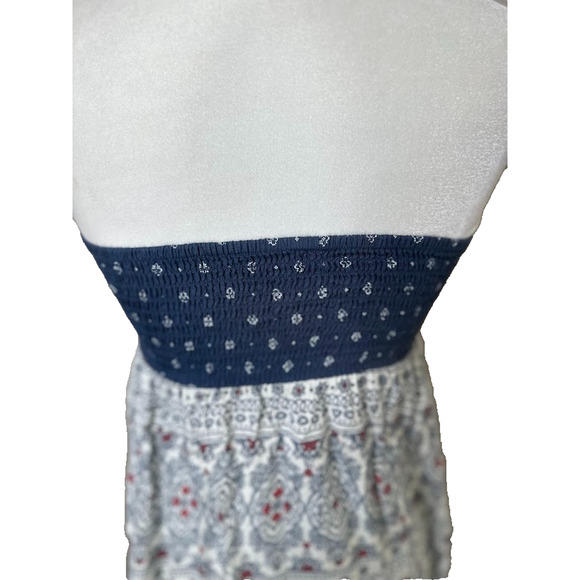 Roxy Maxi Dress Floral Boho Beach Dress Medium Bohemian Gypsy Coastal Indie - Picture 5 of 9